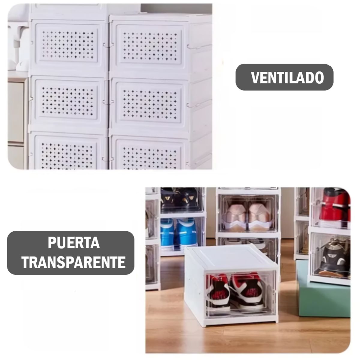 GENERICO - Organizador Negro Estante Zapatero 5 Niveles