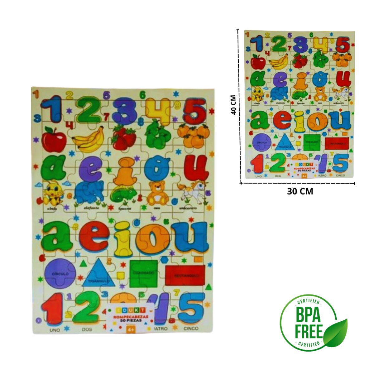 GENERICO - Rompecabeza numeros y vocales