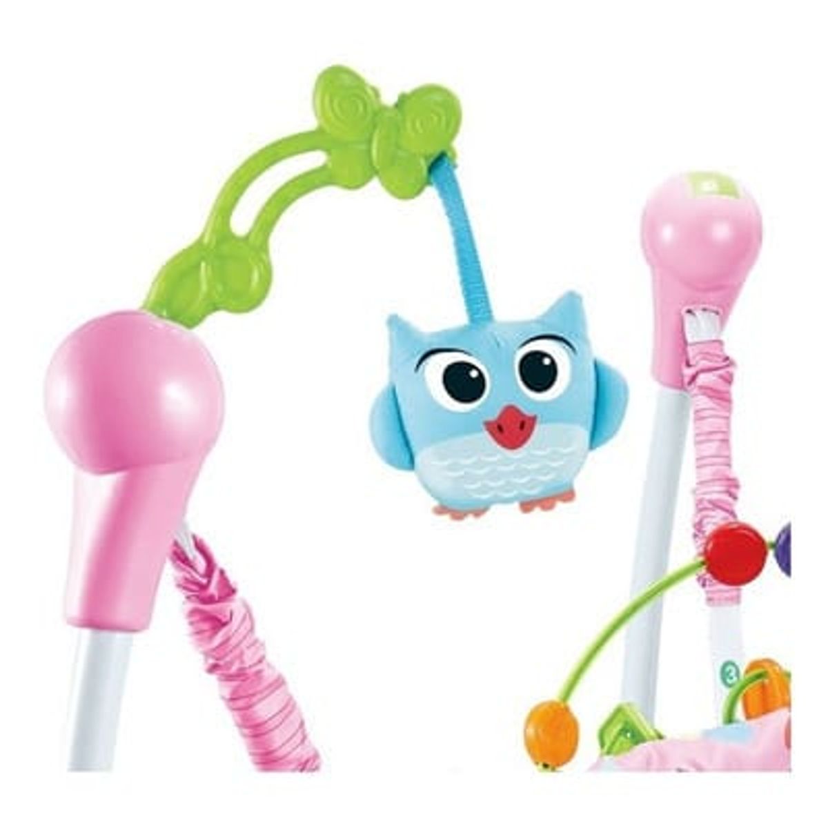 IDEAL - Saltarin Jumper para Bebe Musical Asiento Giratorio Rosado