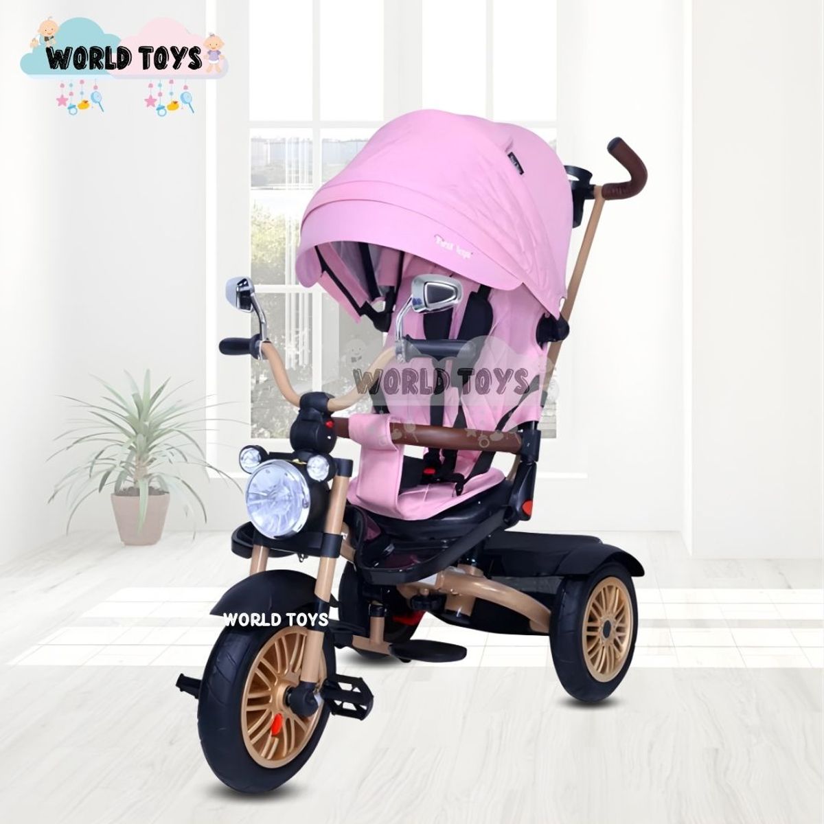 CONFORT - Triciclo Guiador Giratorio «TOYS WALK» Edición Limitada Pink