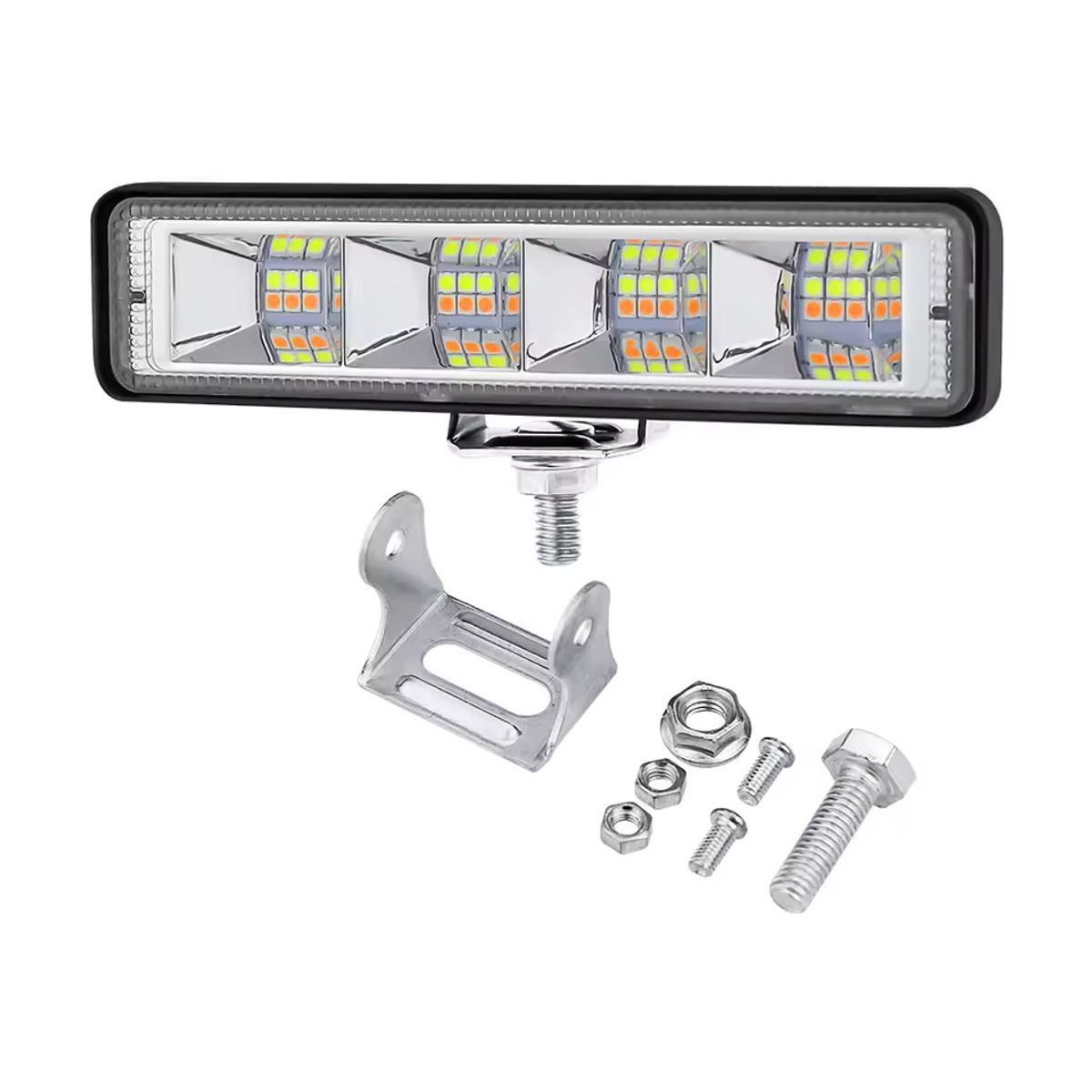 JET - Faro Led Neblinero Doble Color 24Led Auto Moto 1PCS