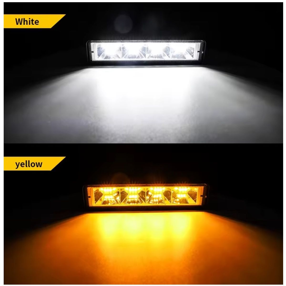 JET - Faro Led Neblinero Doble Color 24Led Auto Moto 1PCS