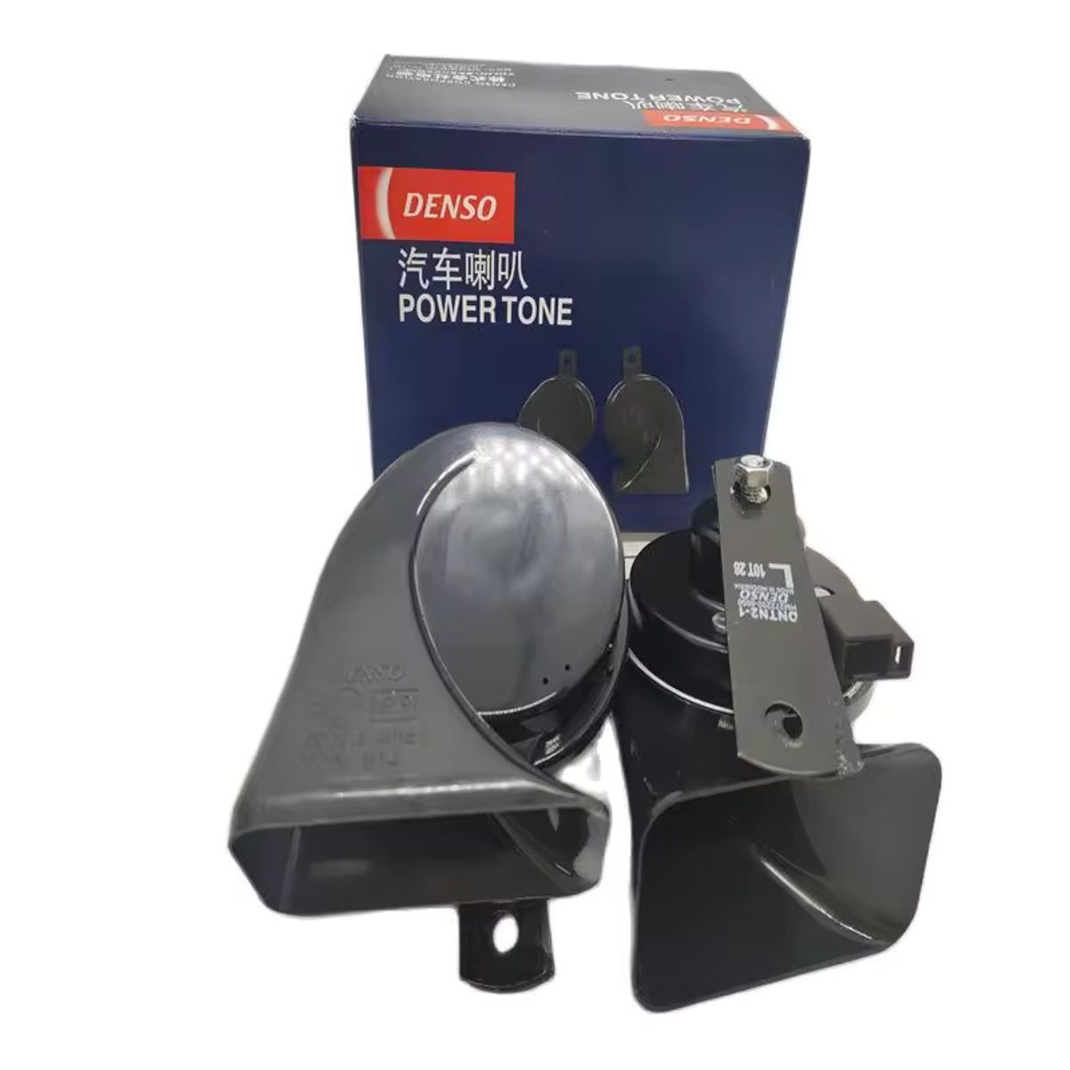 JET - Claxon Caracol Denso Original Negro 12V 2 Pcs