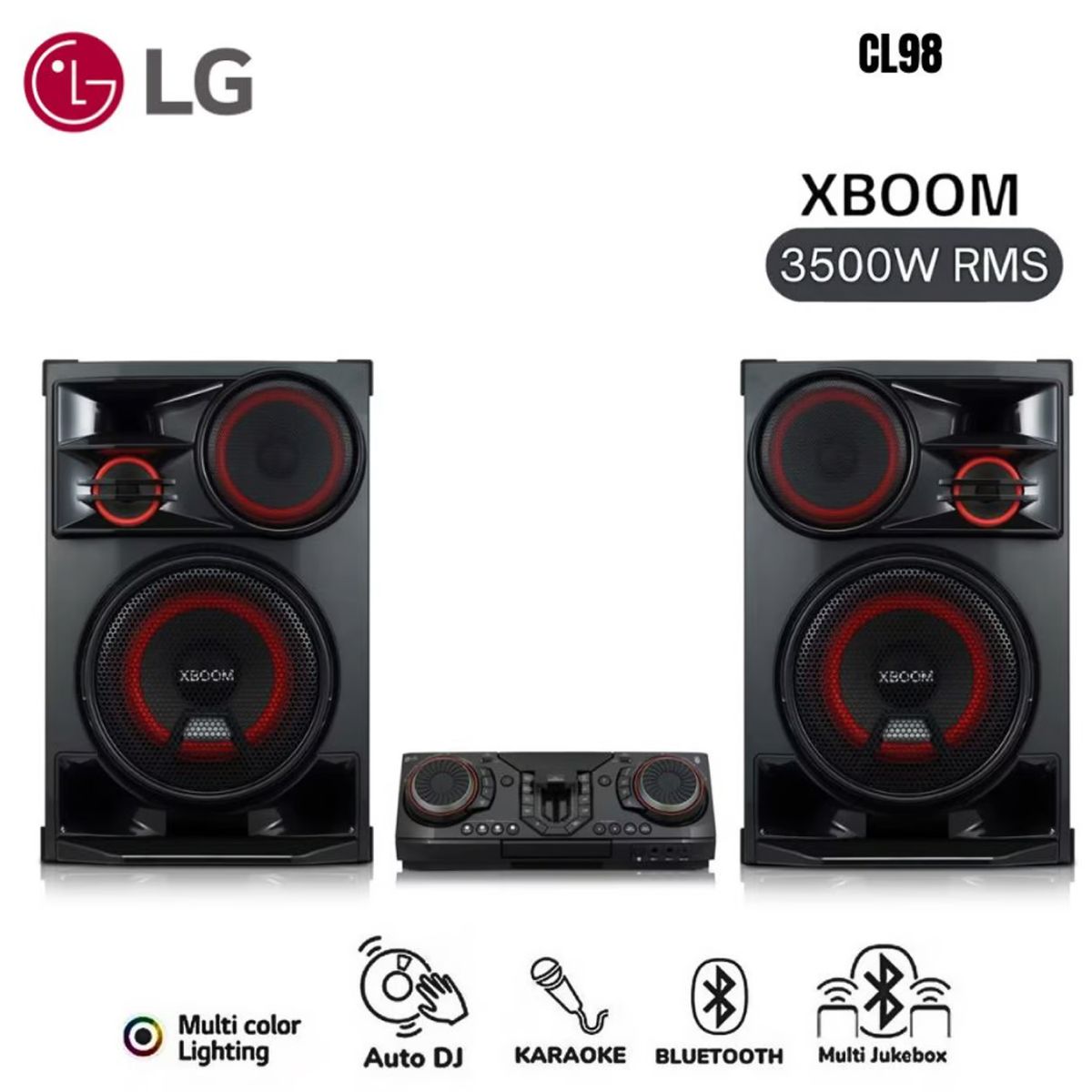 LG - Minicomponente LG Xboom CL98 Bluetooth 3500W RMS