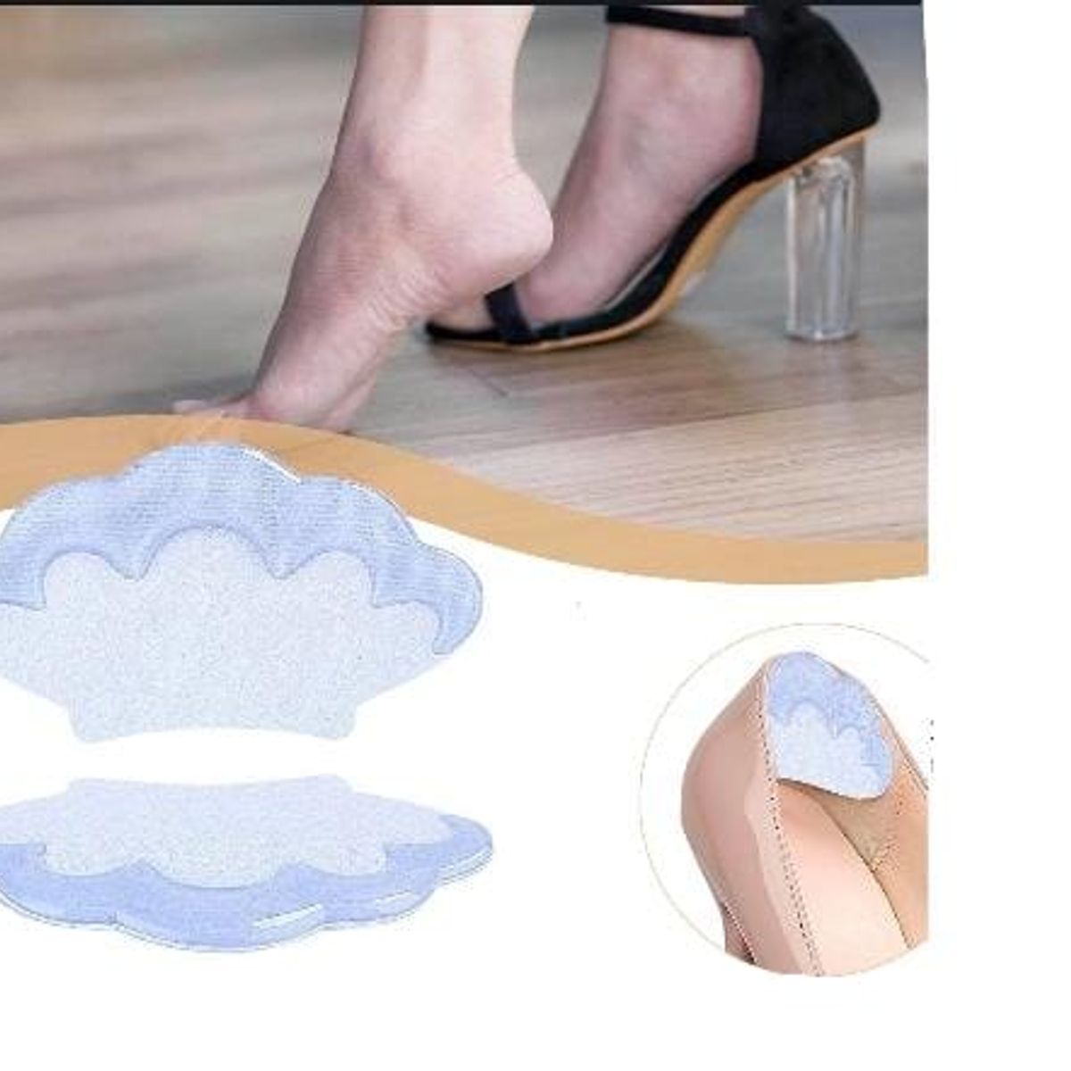GENERICO - 2Par Protector talones almohadilla adhesivos