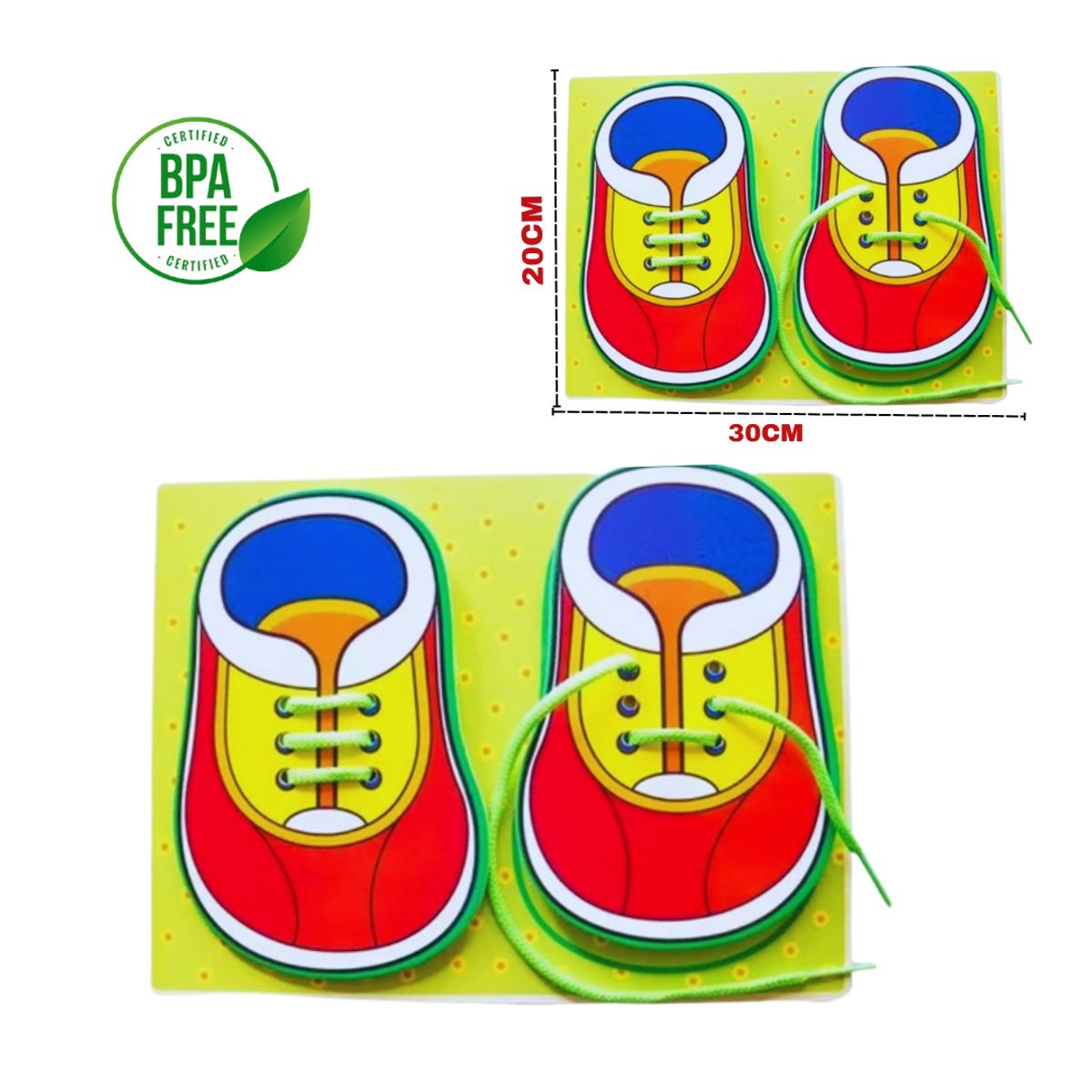 GENERICO - Zapatos Didácticos para aprender a abrochar zapato