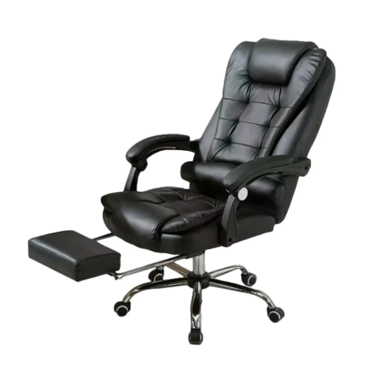 OFIDEAS - Silla de Oficina Ergonómica Reposapies Dafi Cuero Ofideas