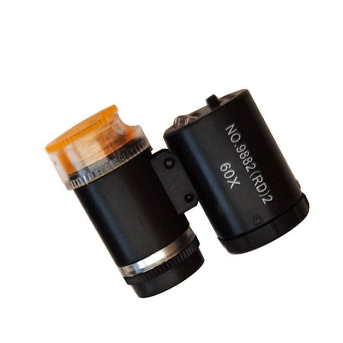 GENERICO - Mini Microscopio Lupa 60x Con Luz Led Y Luz Uv