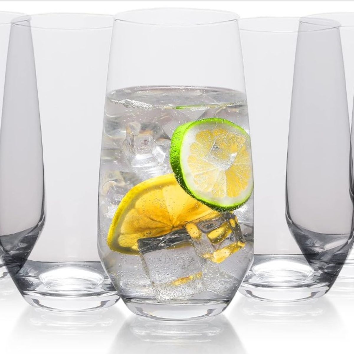 GENERICO - Set x 6 Vasos Alto de Vidrio de 500ml