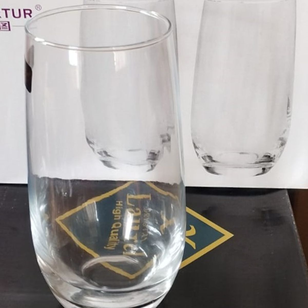 GENERICO - Set x 6 Vasos Alto de Vidrio de 500ml