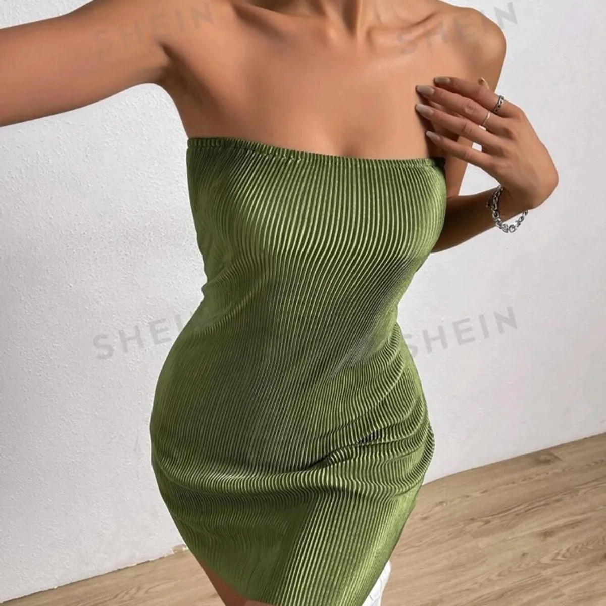 GENERICO - SHEIN Vestido tubo unicolor