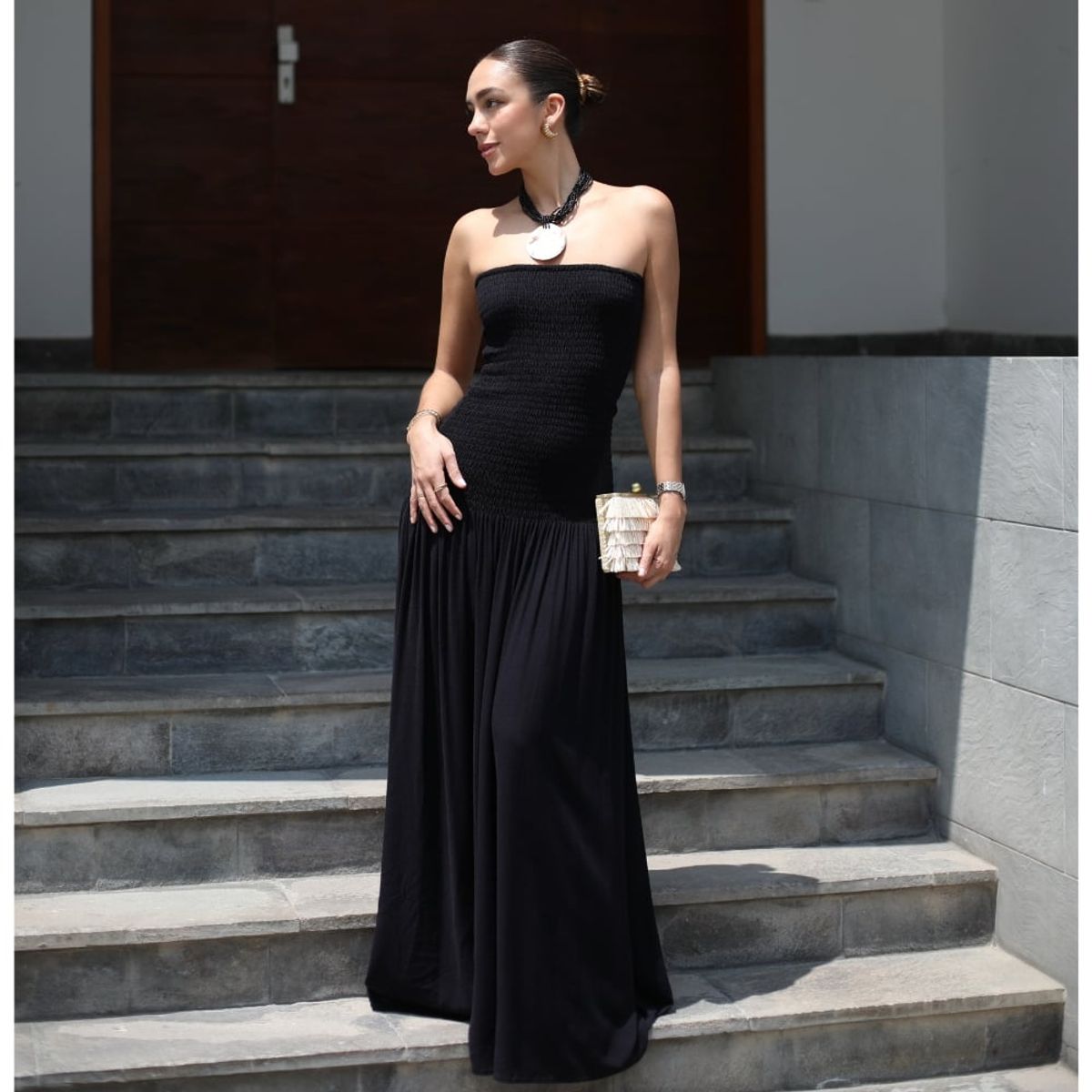 BETWEEN US - Vestido Largo  Strapless Hally