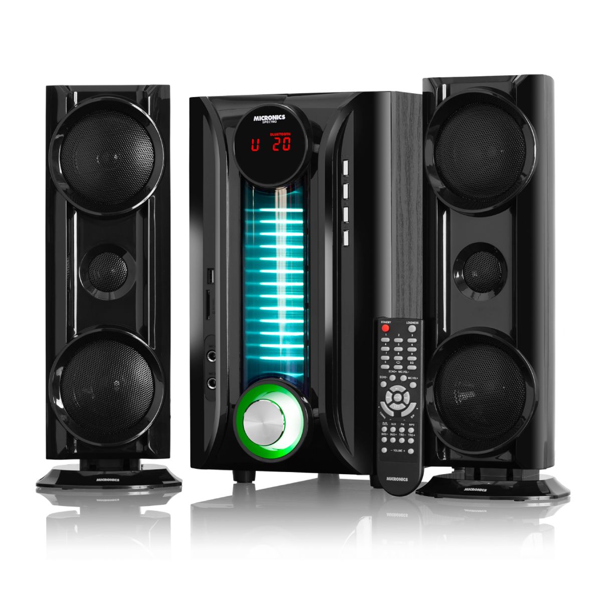 MICRONICS - Parlante 2.1 Micronics Spectro - MIC S7600 KTV Karaoke, BT, FM, USB