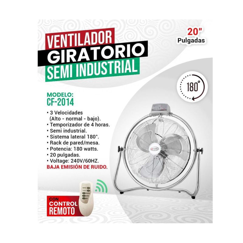 FUJITEC - Ventilador de piso Fujitec de 20 Pulgadas CF-2014