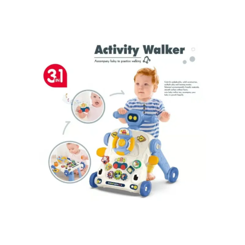 GENERICO - Caminador Musical para Bebé Azul