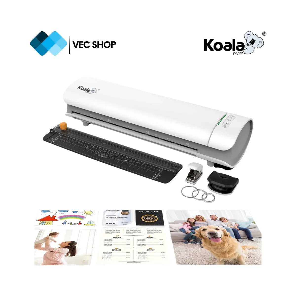 KOALA - Laminadora Enmicadora Plastificadora 6 en 1 A3 Koala