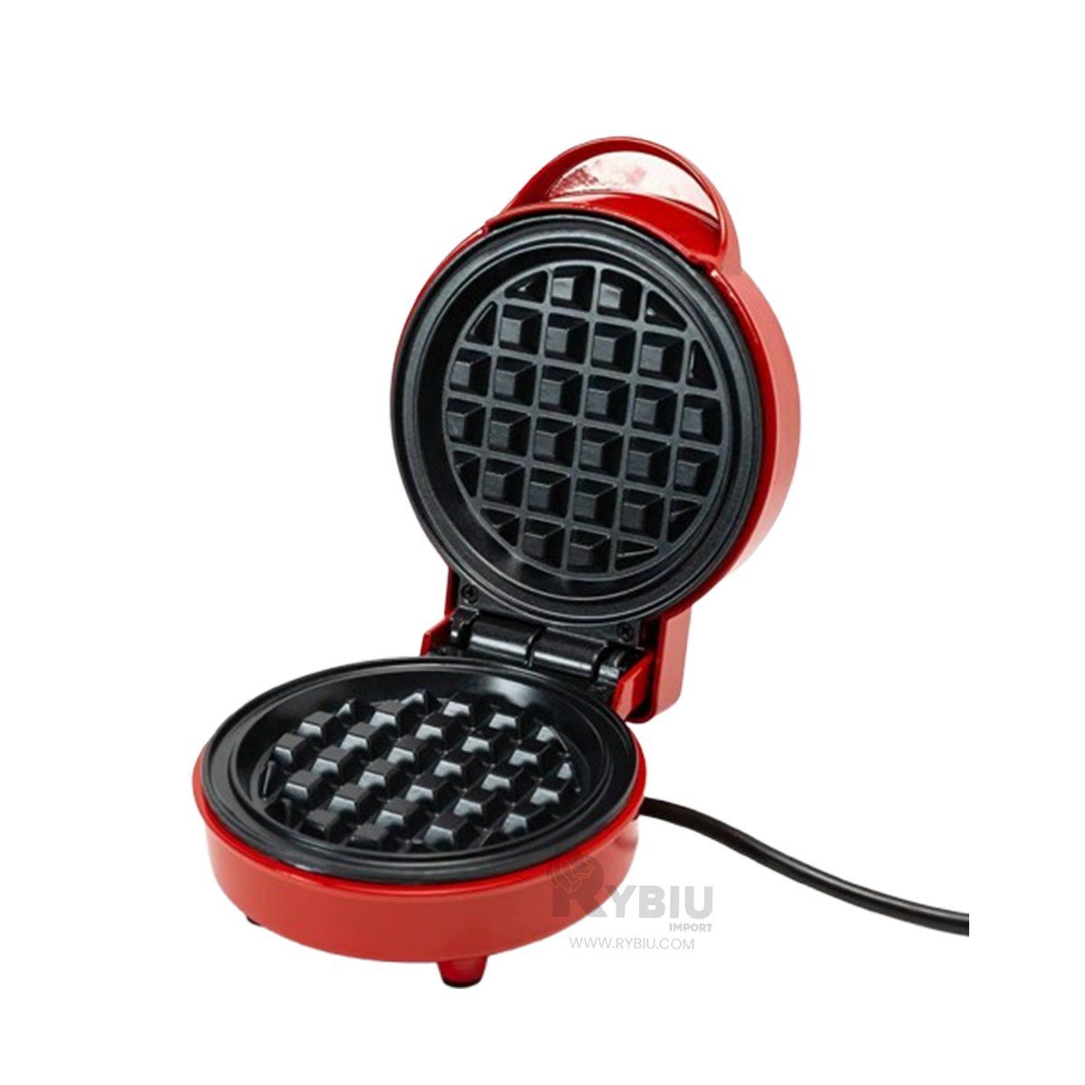 GENERICO - Waflera en Miniatura Forma de Circulo Rojo Y+Papel de Regalo