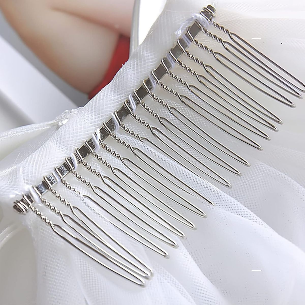 GENERICO - Velo largo de 2 capas lazo novia despedida de soltera Bride