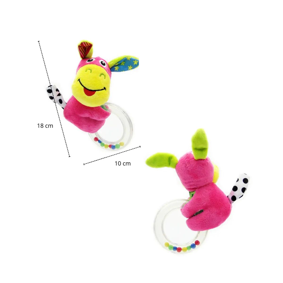 GENERICO - Sonajero de Mano para bebé con Aro