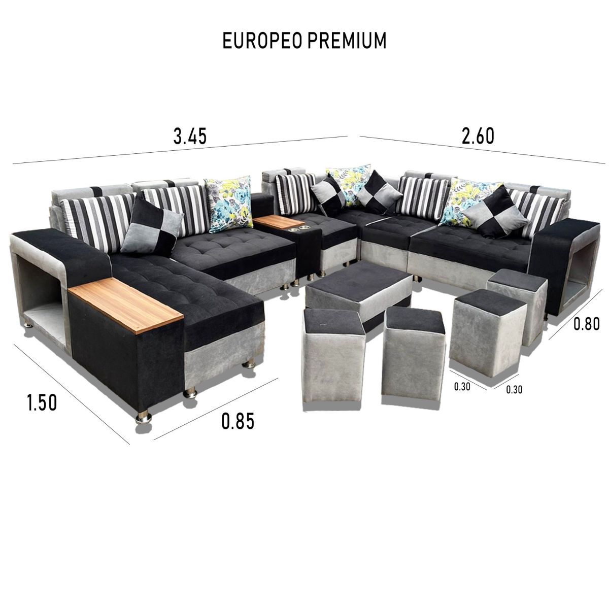 GENERICO - SOFA SECCIONAL MODELO EUROPEO