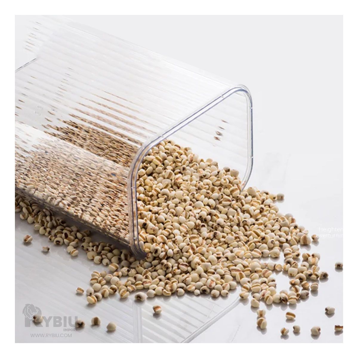 GENERICO - Recipientes de Comida Set de 5 Color Transparente