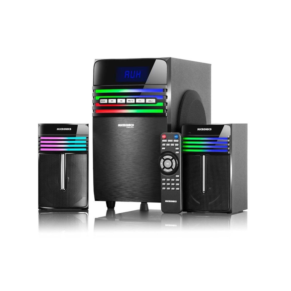 MICRONICS - Parlante 2.1 Micronics Lirico MIC S7065BT Con BT, FM, USB