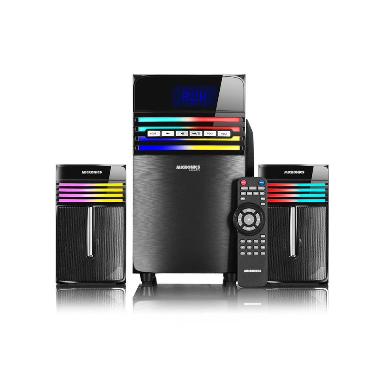 MICRONICS - Parlante 2.1 Micronics Lirico MIC S7065BT Con BT, FM, USB