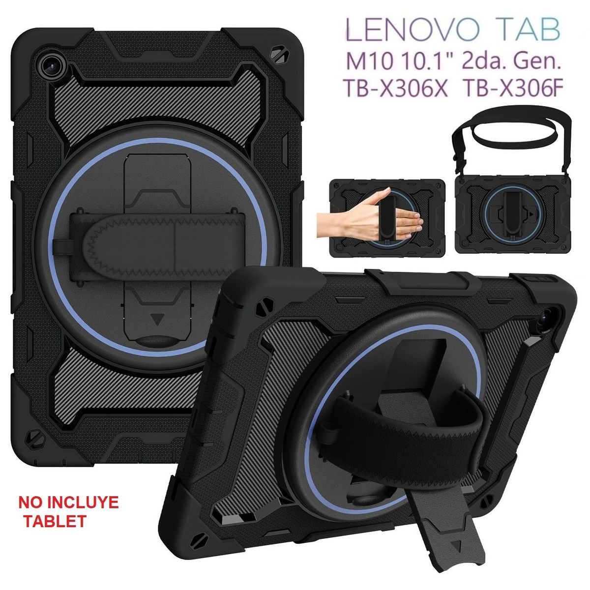 GENERICO - Funda Case Armor para Lenovo Tab M10 2da Gen 10.1 TB-X306F Anti Golpes