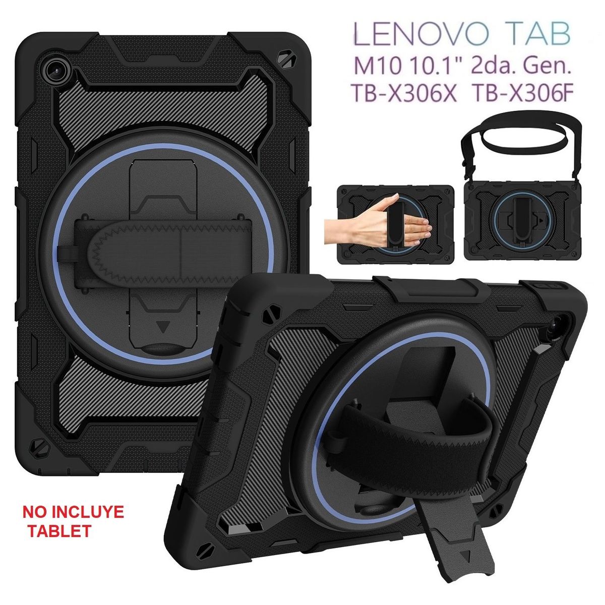 GENERICO - Funda Case Armor para Lenovo Tab M10 2da Gen 10.1 TB-X306F Anti Golpes
