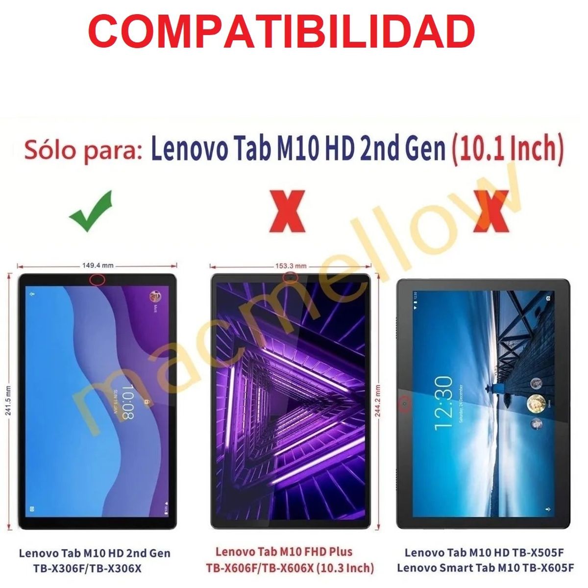 GENERICO - Funda Case Armor para Lenovo Tab M10 2da Gen 10.1 TB-X306F Anti Golpes