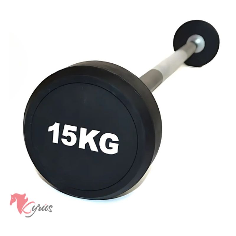 NO LOGO - Barra Recta De Peso Fijo De 15 KG