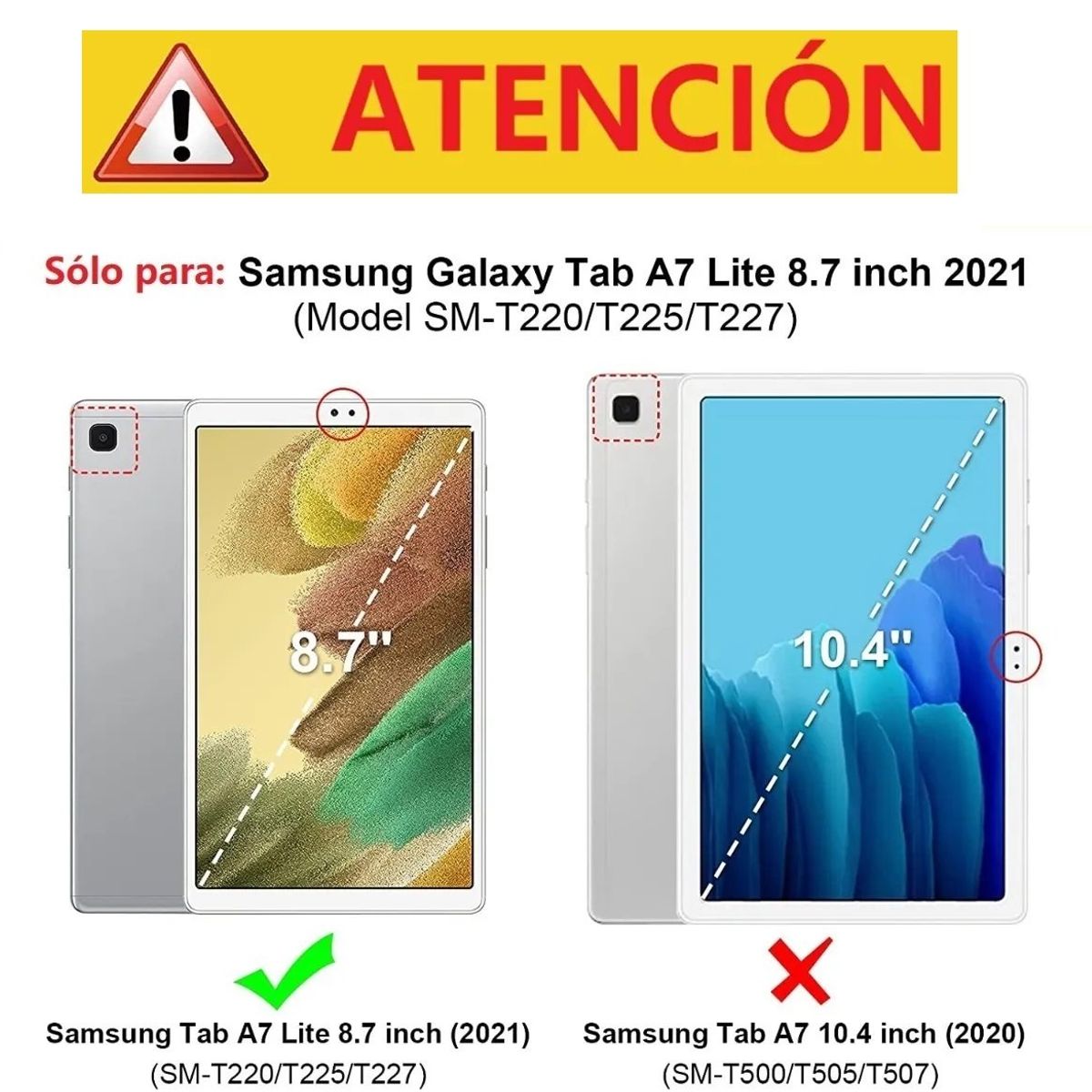 GENERICO - Funda Anti Golpes + Lapiz Optico para Samsung Tab A7 Lite 8.7 SM-T220