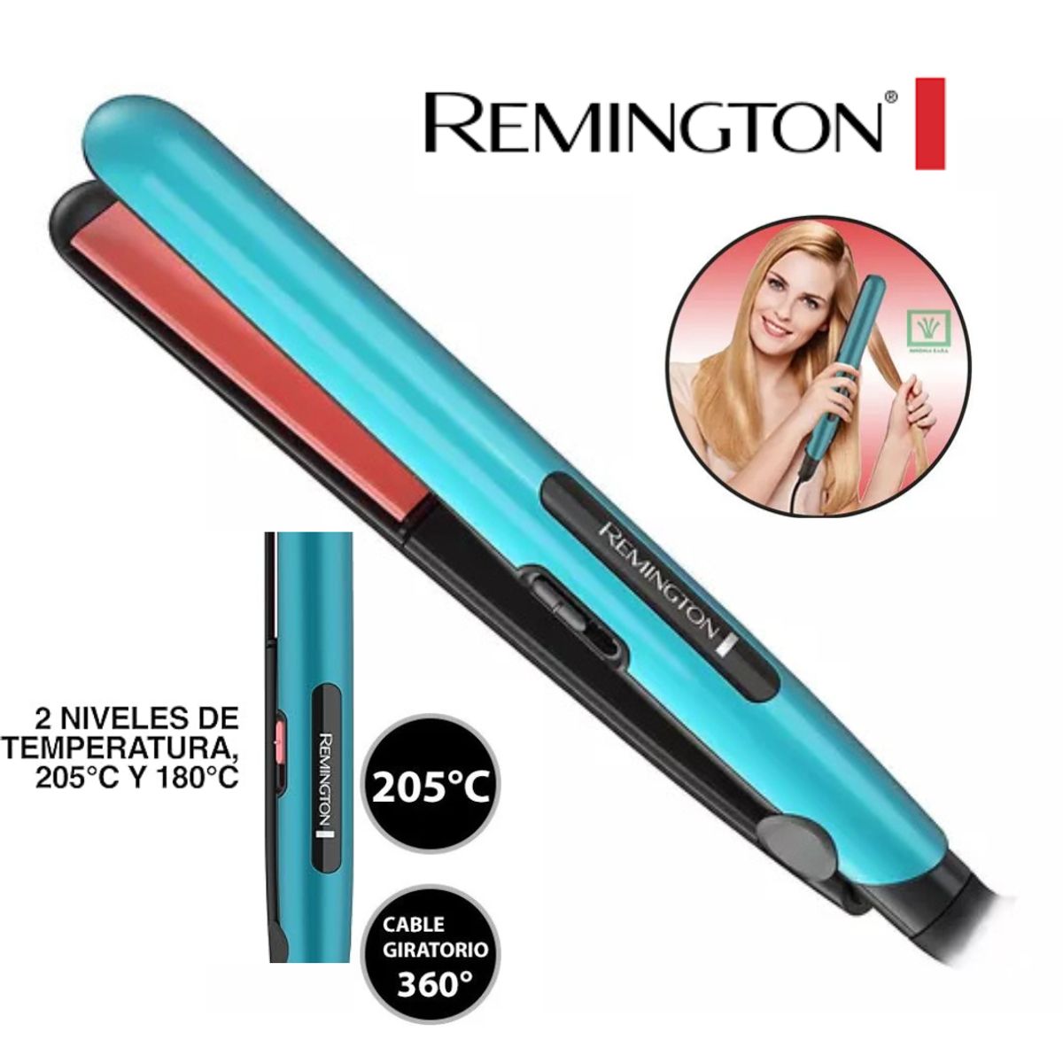 REMINGTON - Plancha Alisadora Remington Ceramic Colors
