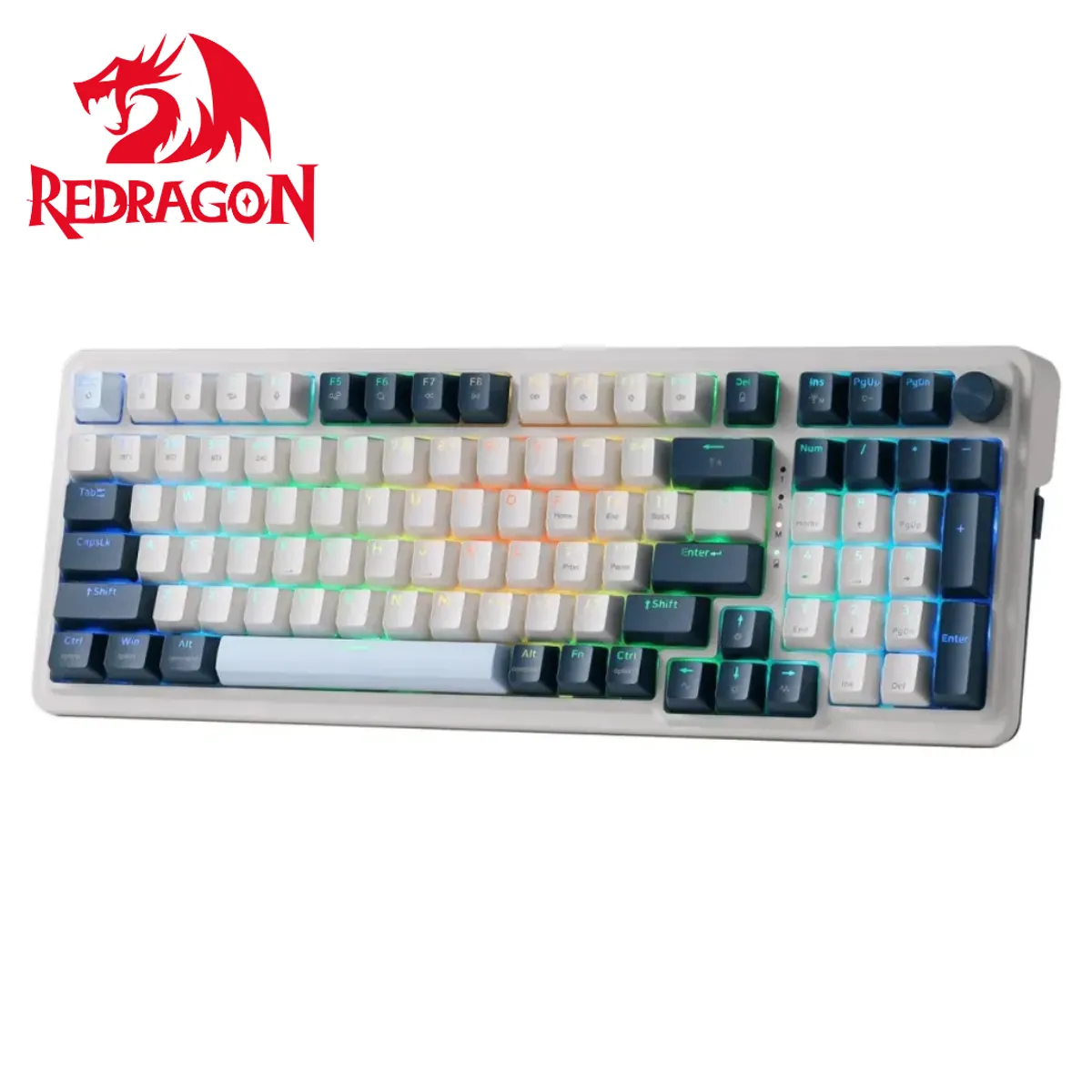 REDRAGON - Teclado Redragon EISA K686-RGB-PRO Wireless English WB WHITEBLUE