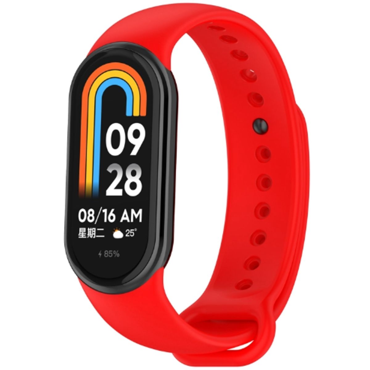 GENERICO - Corres Silicona para  Xiaomi Smart Band 9 - Rojo