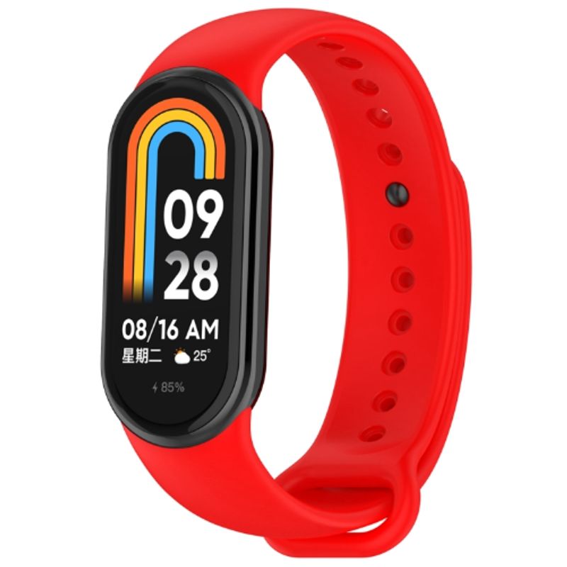 GENERICO - Corres Silicona para  Xiaomi Smart Band 9 - Rojo