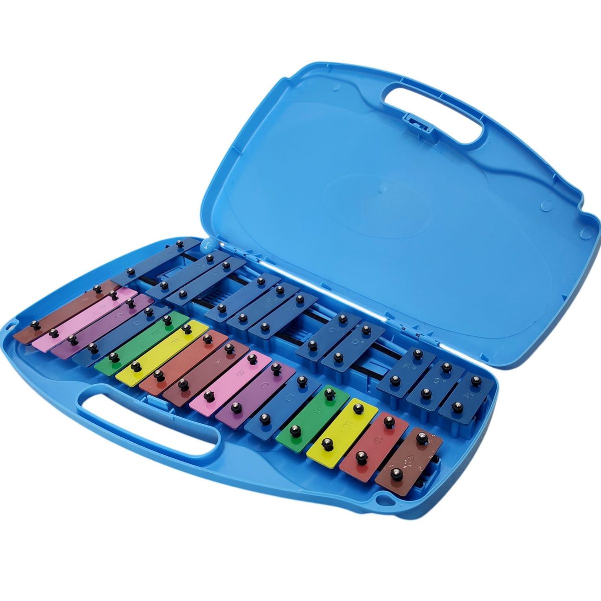 MELODY - Metalófono Xilofono Cromático + Estuche Rígido - Celeste