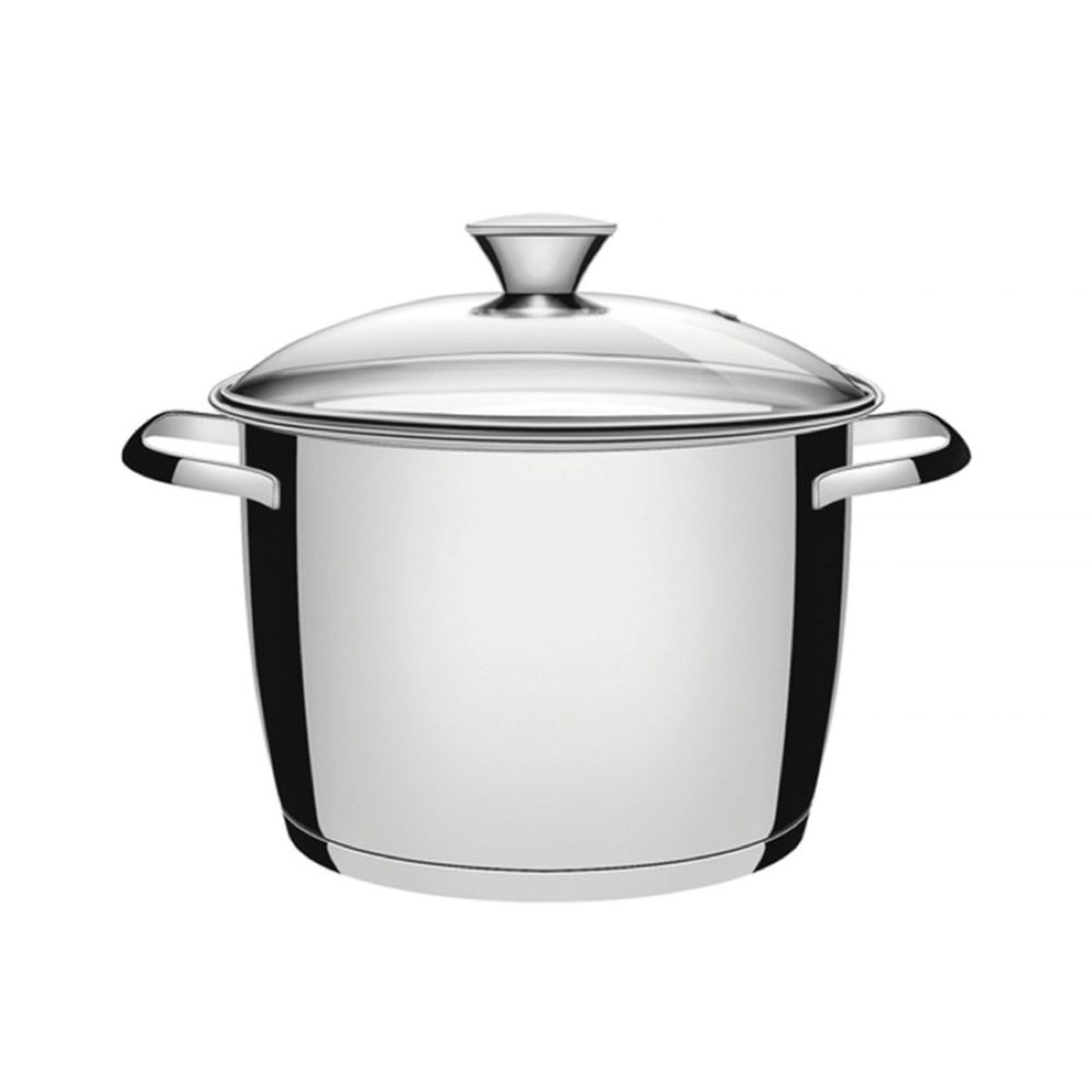 TRAMONTINA - Olla Acero 20 cm (4.37 LT) Allegra con Tapa de Vidrio Tramontina