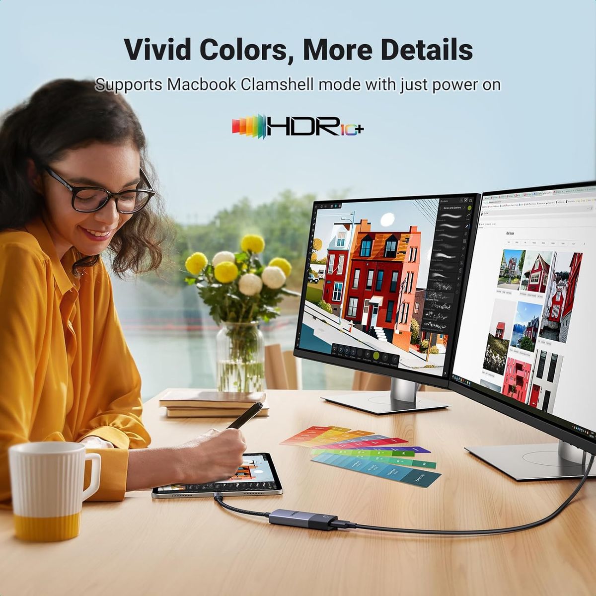 UGREEN - Ugreen Adaptador USB-C a HDMI 2.1 8K 4K 240Hz Thunderbolt CM491 50338