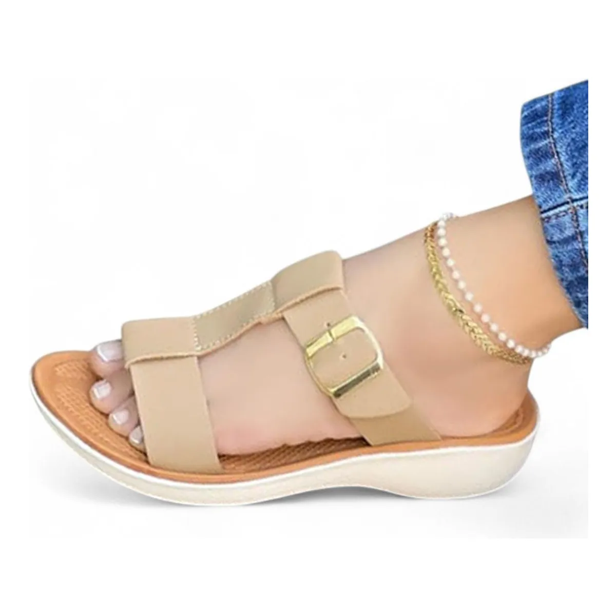 GENERICO - Sandalia Mujer 5Coco-40 Color Beige