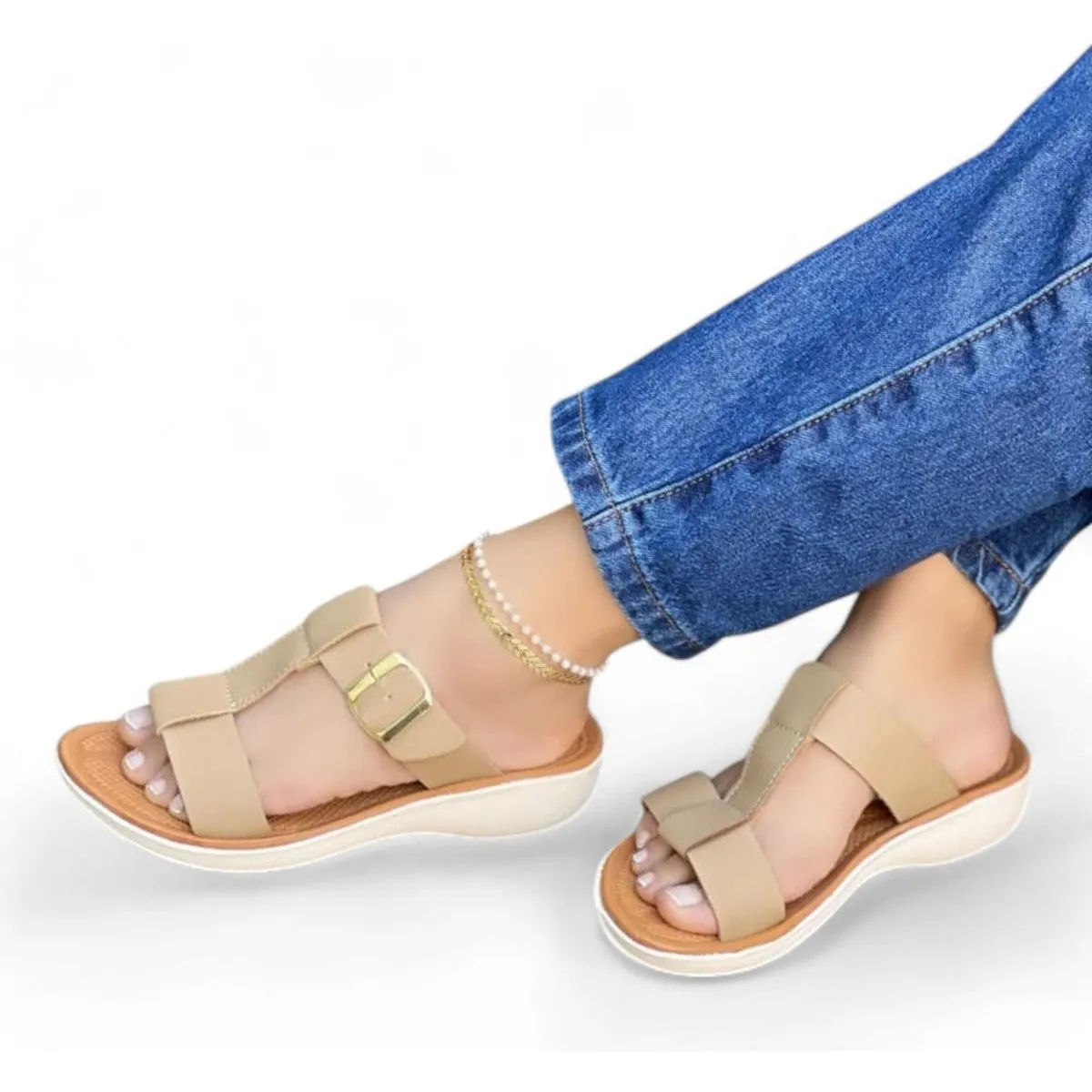 GENERICO - Sandalia Mujer 5Coco-40 Color Beige