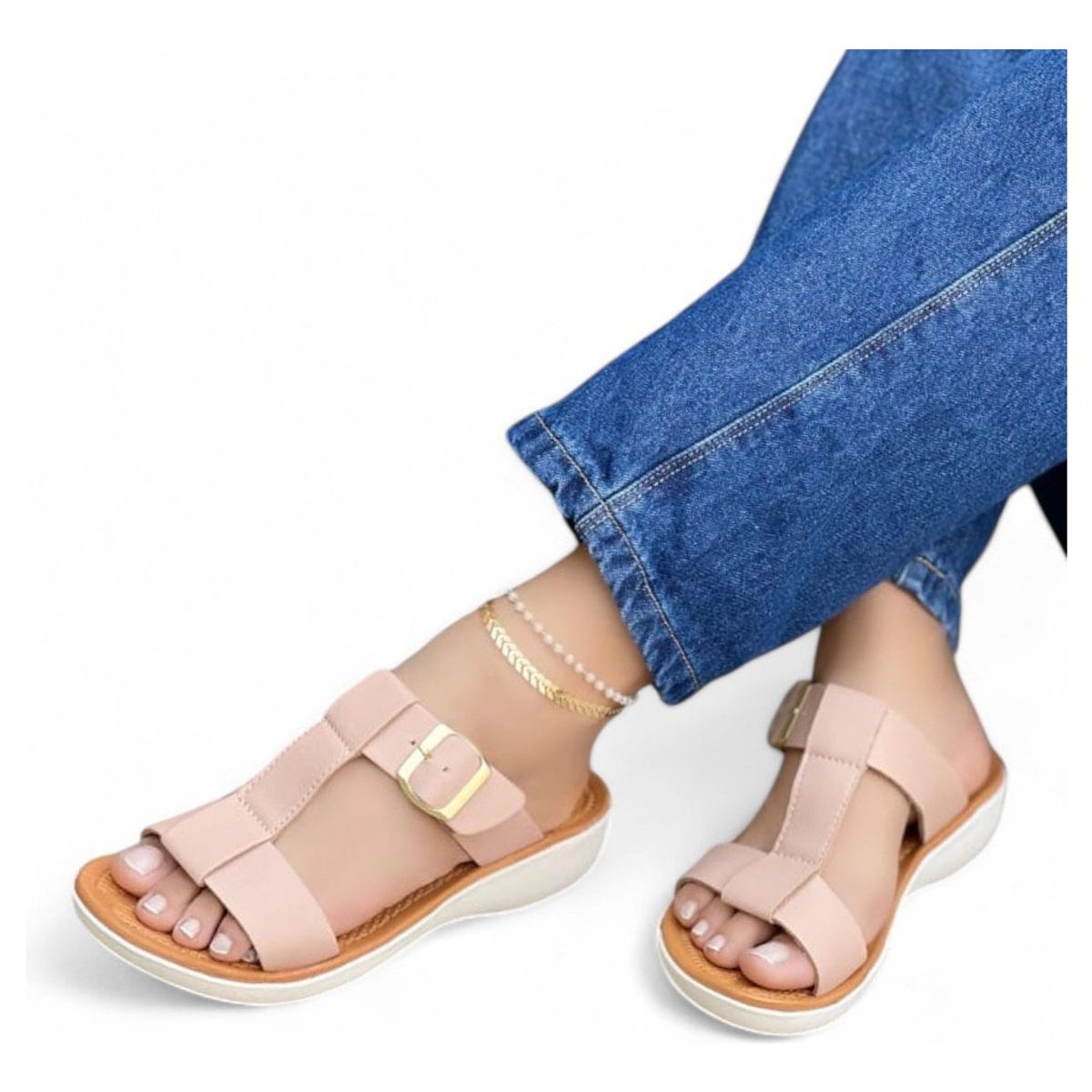 GENERICO - Sandalia Mujer 5Coco-40 Color Nude