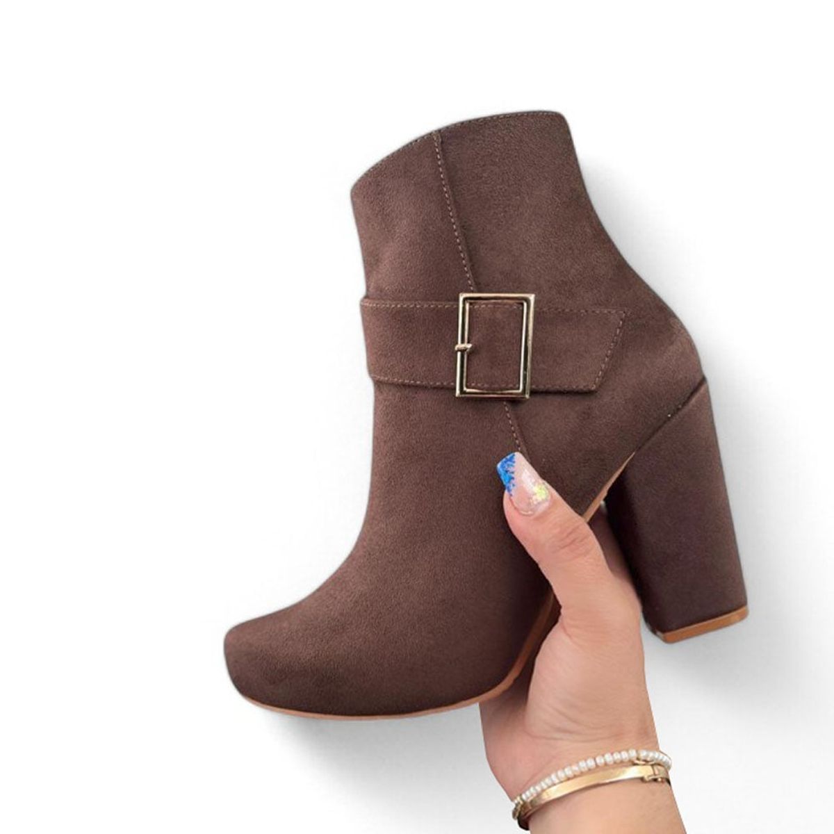 GENERICO - Taco Mujer Yomar Err. Precio Correa Cruzado Con Hebilla Radiante 015L-65 Marron