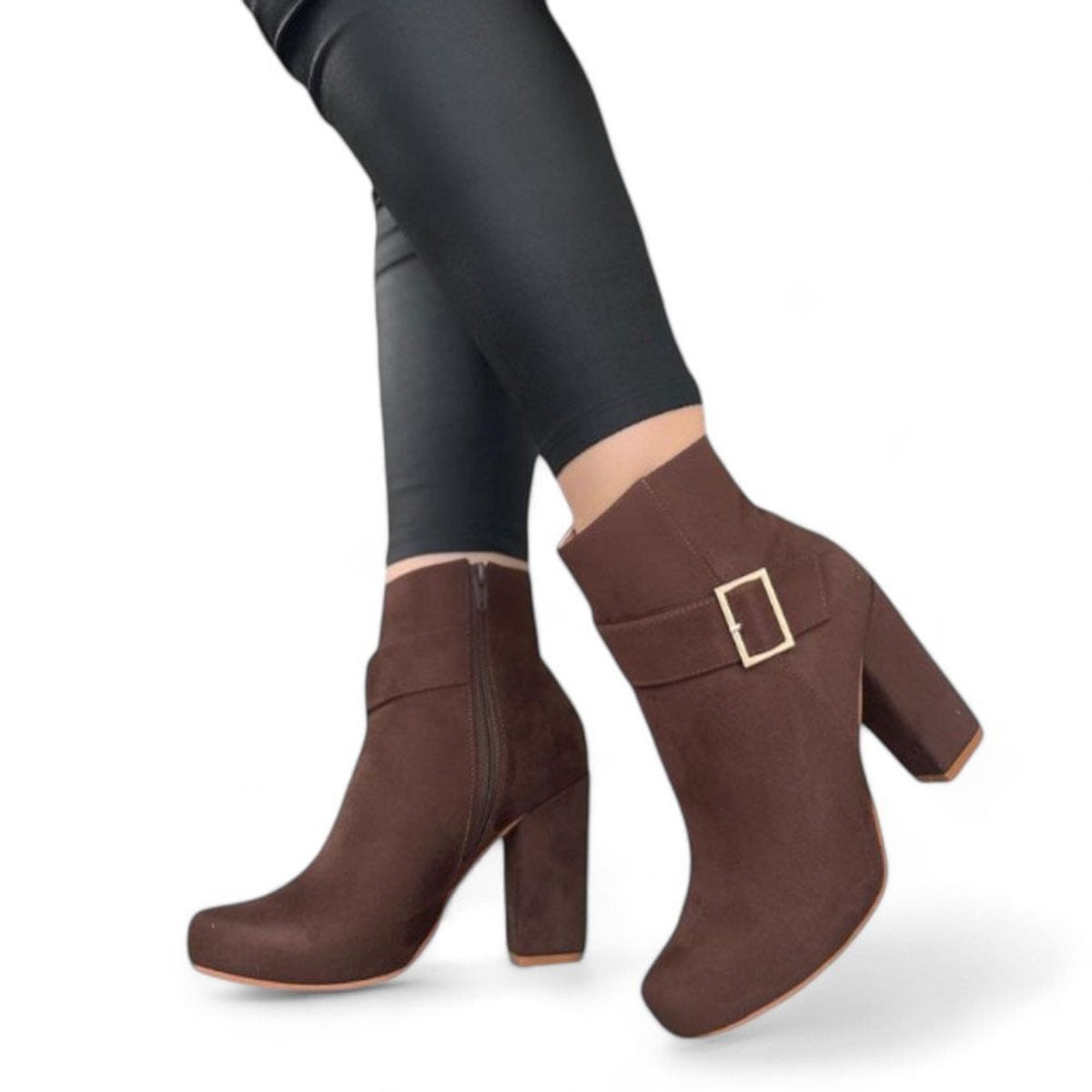 GENERICO - Taco Mujer Yomar Err. Precio Correa Cruzado Con Hebilla Radiante 015L-65 Marron