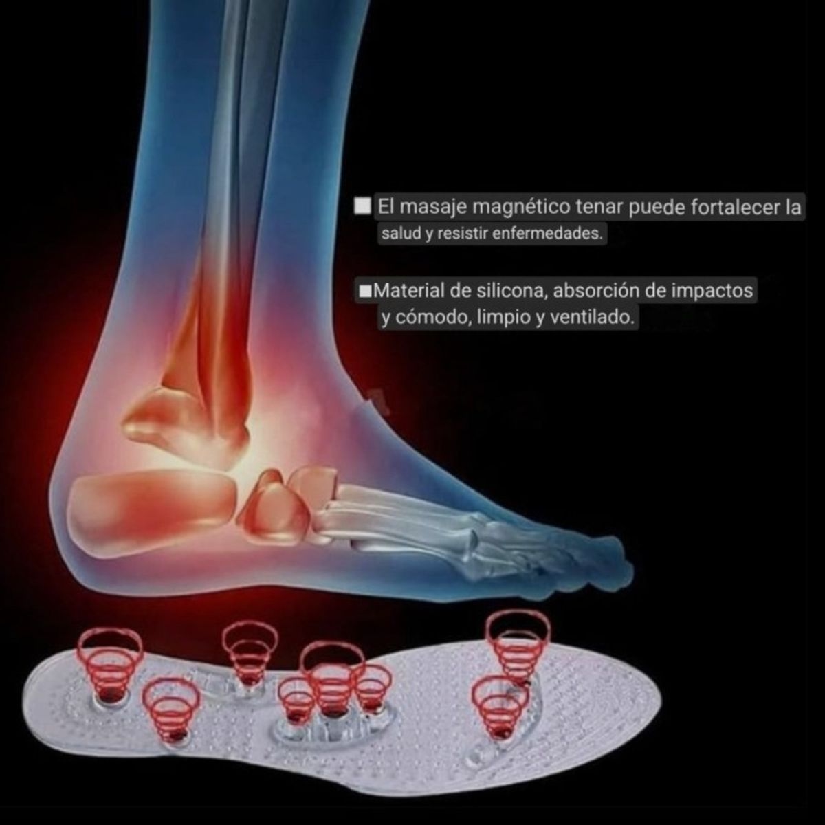 AURELA - Plantillas de acupresión de infrarrojos
