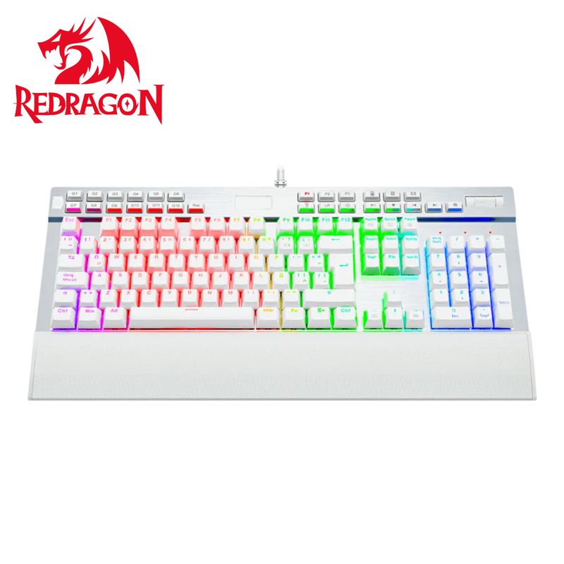 REDRAGON - K550 Teclado Redragon YAMA WHITE K550 Spanish-SPS PURPLE SWITCH