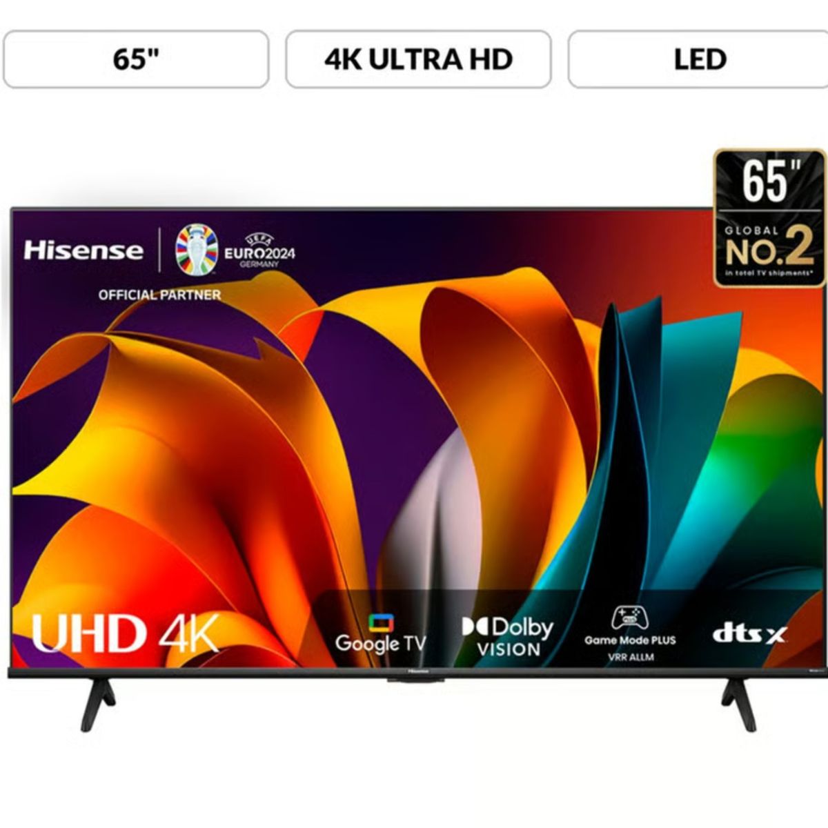 HISENSE - Televisor Hisense 65 Pulg. LED Smart VIDAA Tv UHD 4K 65A6N (2024)