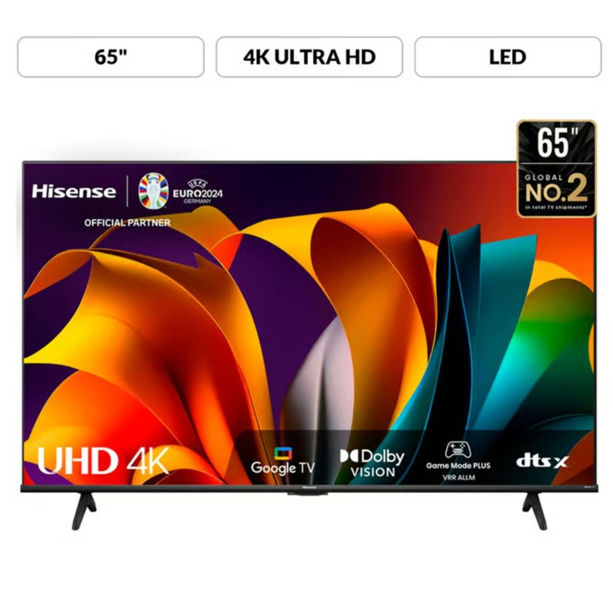 HISENSE - Televisor Hisense 65 Pulg. LED Smart VIDAA Tv UHD 4K 65A6N (2024)