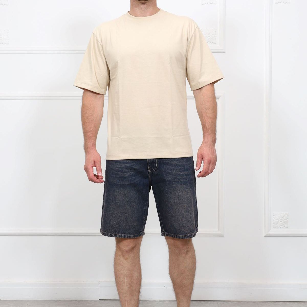 QH - Bermuda de jean para hombre