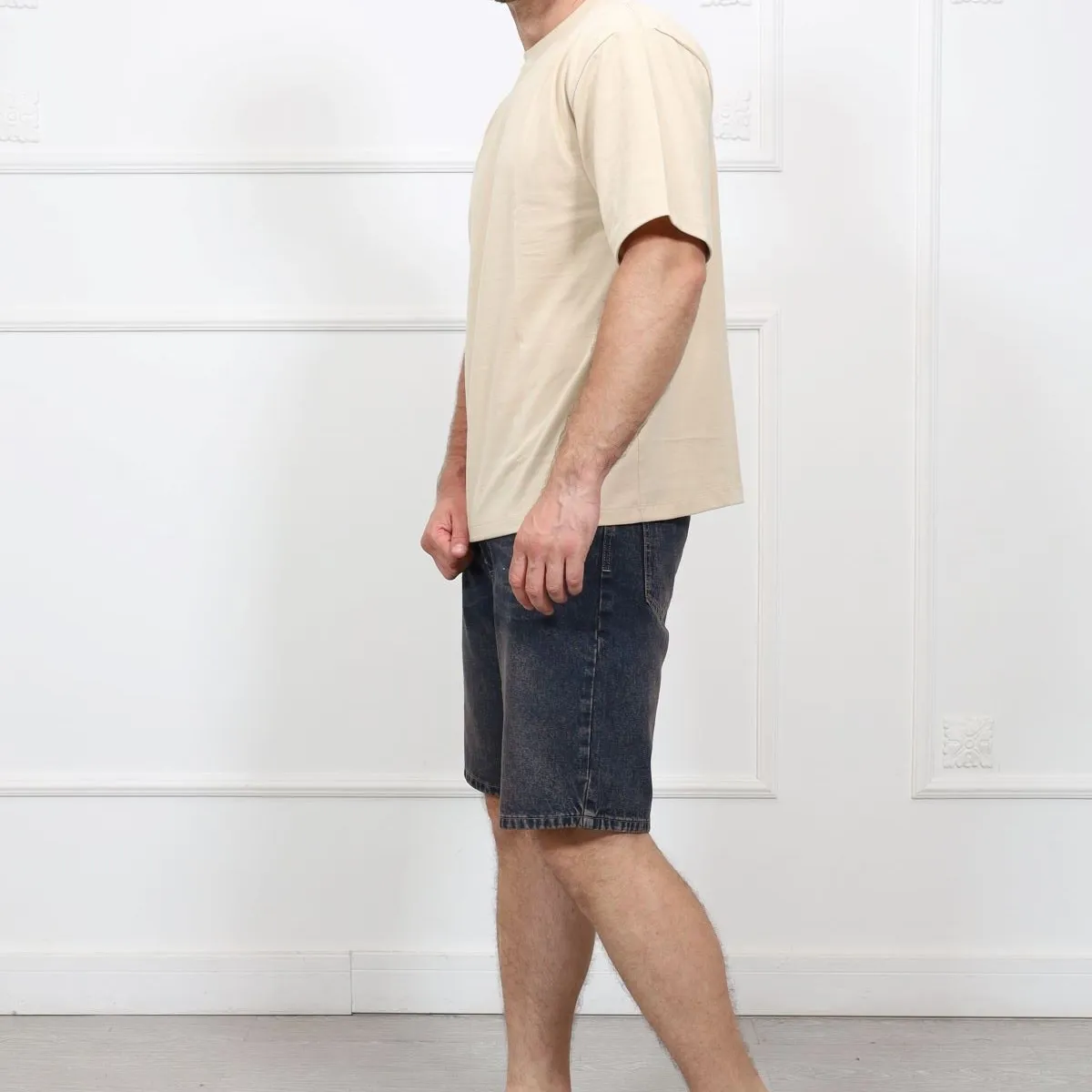 QH - Bermuda de jean para hombre